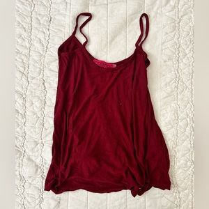 Boohoo maroon tank top